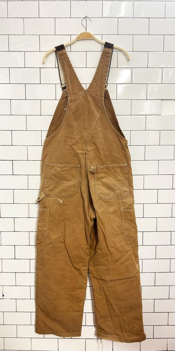 vintage 00s lined carhartt double knee overalls - good market thrift store