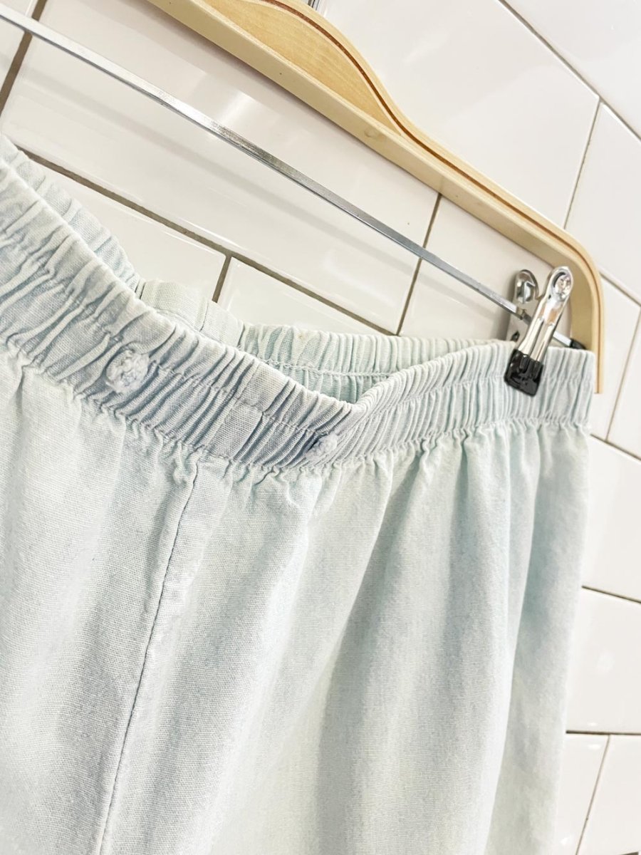 vintage 00s denim chambray lounge shorts - good market thrift store