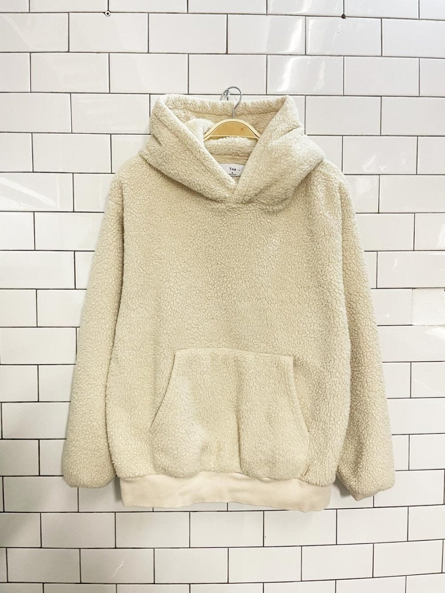 tna cozy sherpa hoodie - good market thrift store