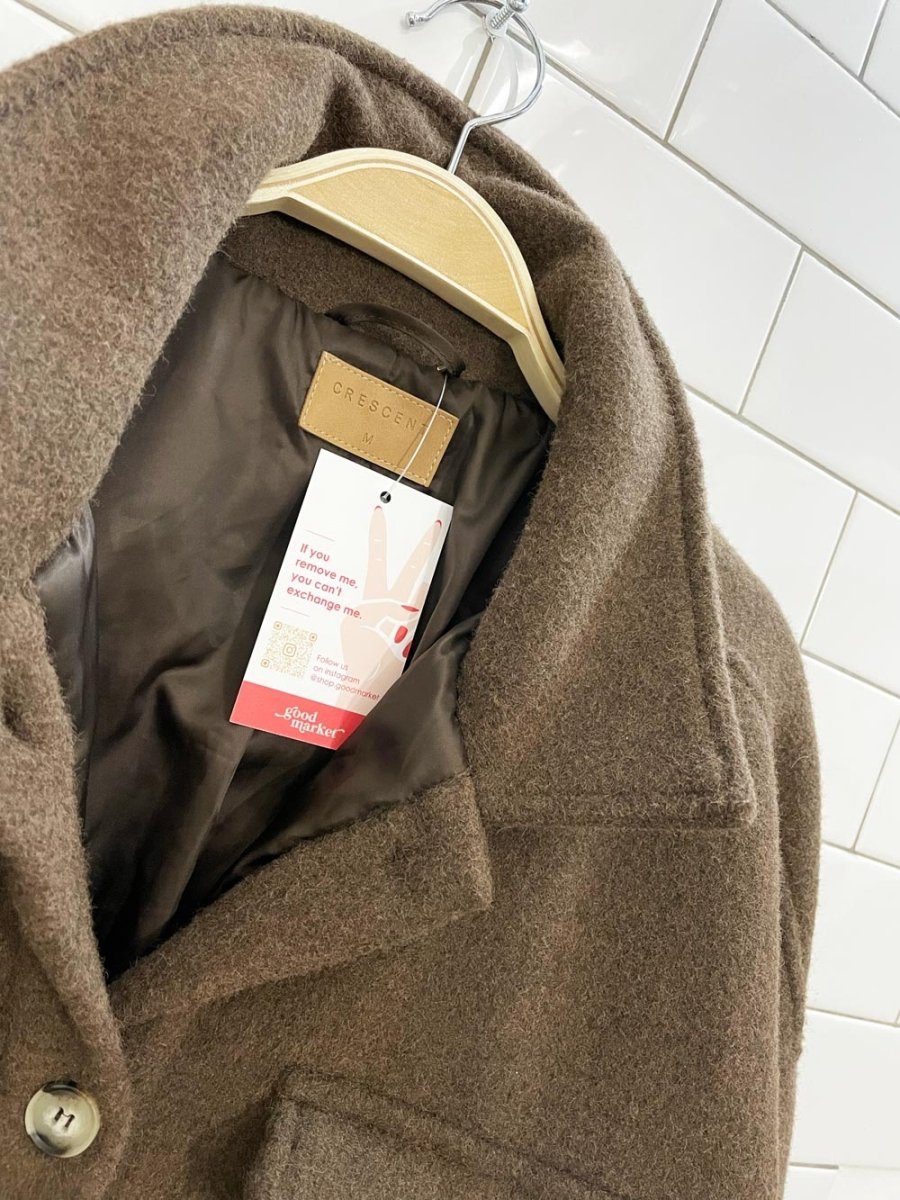 crescent lined fleece shirt jacket - good market thrift store