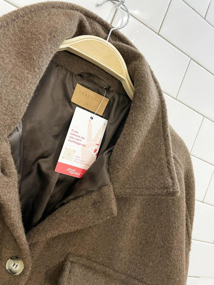 crescent lined fleece shirt jacket - good market thrift store