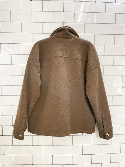 crescent lined fleece shirt jacket - good market thrift store