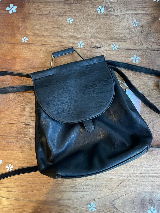 antik kraft top handle convertible leather backpack