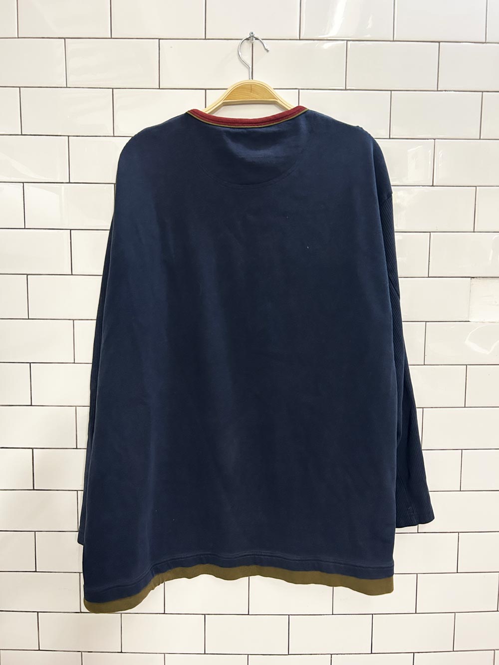 vintage 00s private member oversized ribbed sweatshirt - good market thrift store