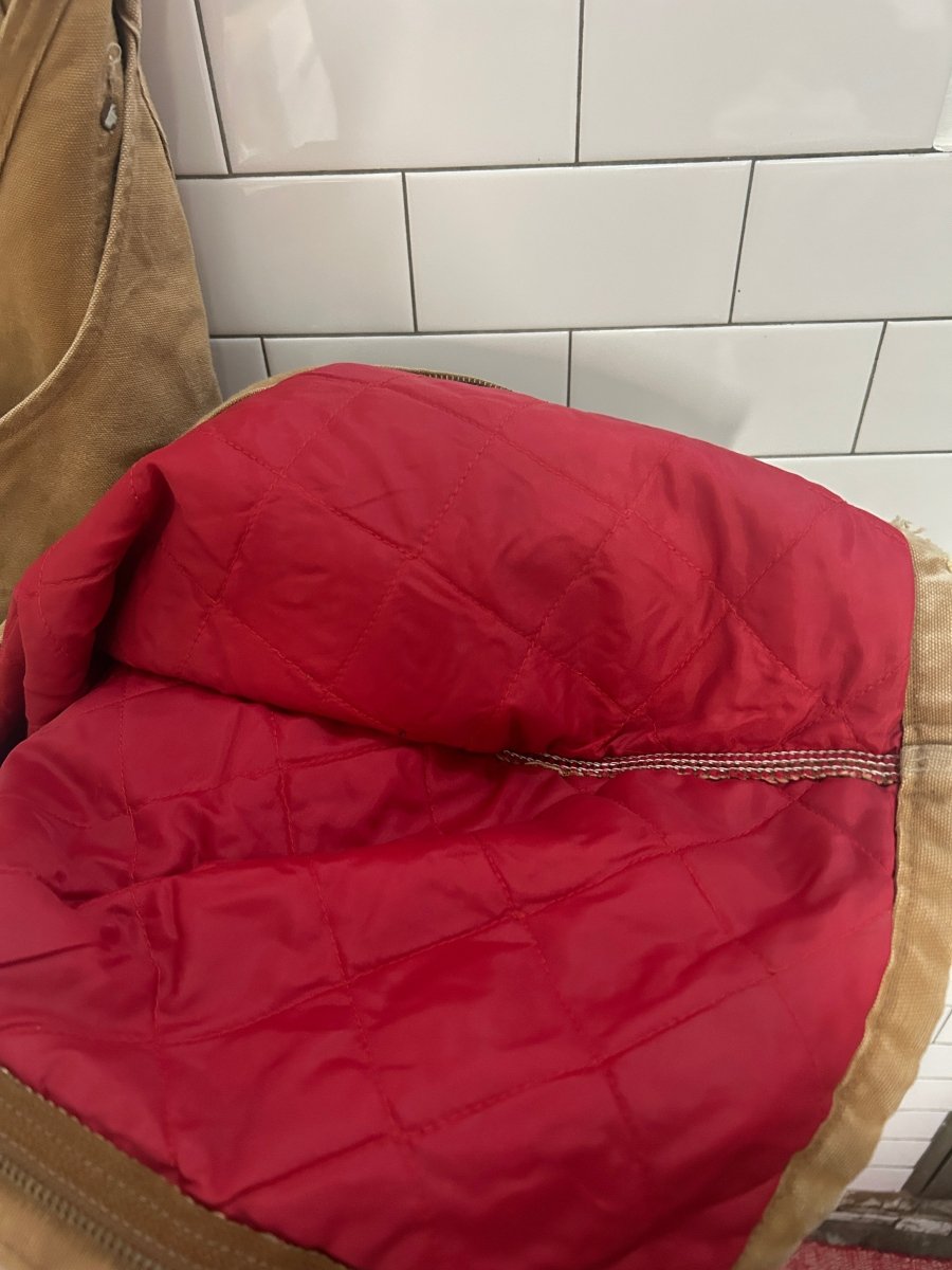 vintage 00s lined carhartt double knee overalls - good market thrift store