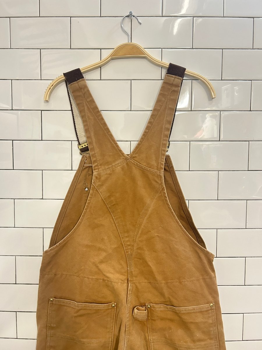 vintage 00s lined carhartt double knee overalls - good market thrift store
