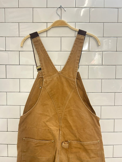 vintage 00s lined carhartt double knee overalls - good market thrift store