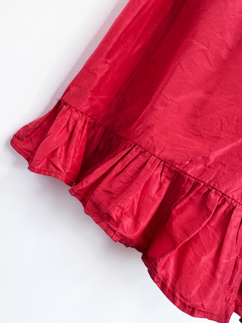 vintage 70s saint laurent rive gauche tiered ruffle full maxi skirt | made in France
