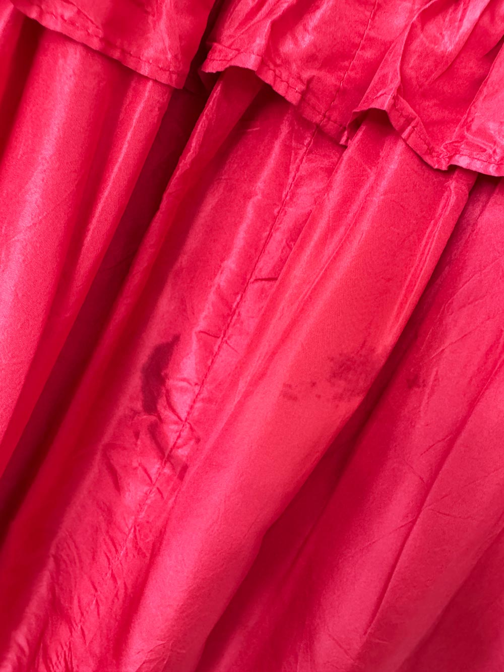 vintage 70s saint laurent rive gauche tiered ruffle full maxi skirt | made in France