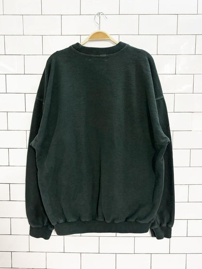 vintage 90s tosani golf woodstock meadows ribbed sweatshirt - good market thrift store