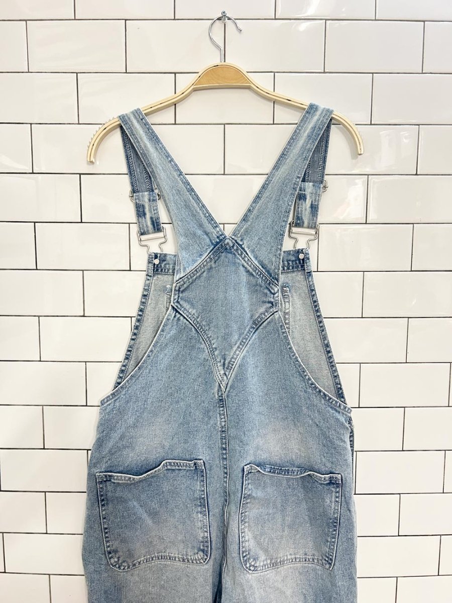 eighty two denim distressed overalls - good market thrift store