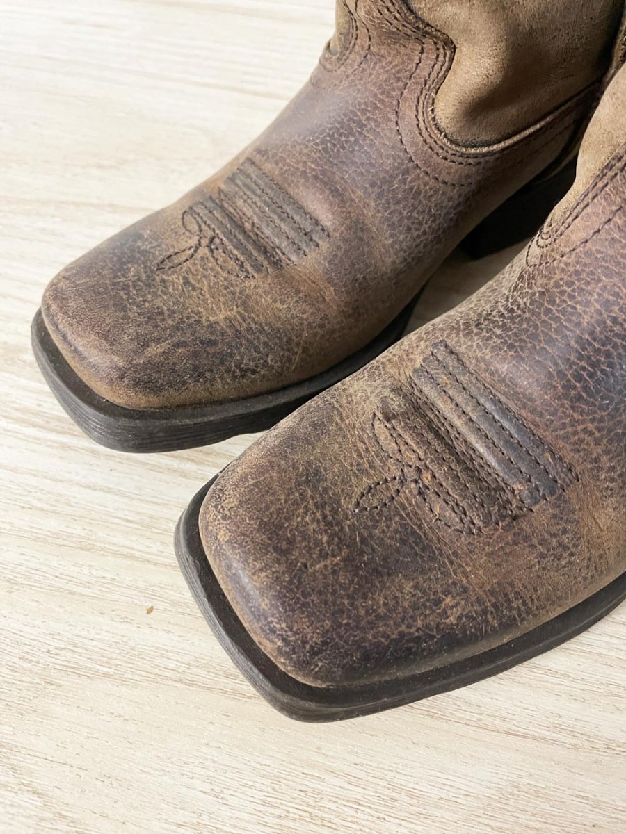 ariat rambler western leather cowboy boot | kids - good market thrift store