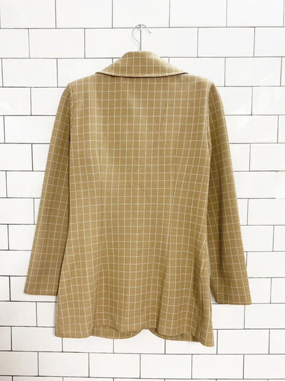 vintage 60s koret of california window - pane blazer | union made - good market thrift store