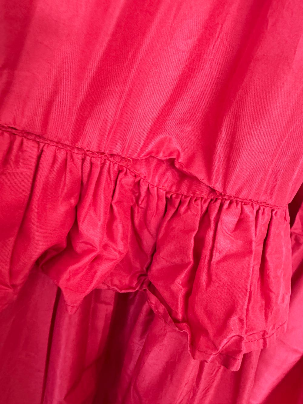 vintage 70s saint laurent rive gauche tiered ruffle full maxi skirt | made in France