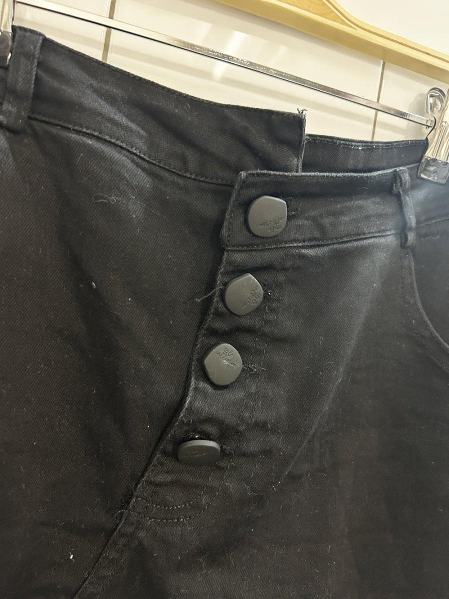 linuoer button fly mini skirt - good market thrift store