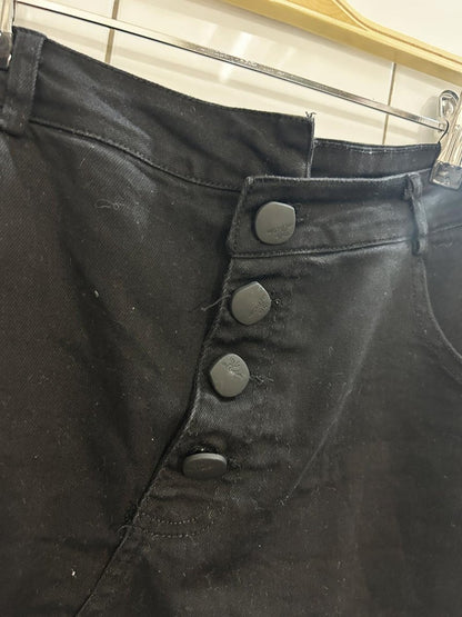 linuoer button fly mini skirt - good market thrift store