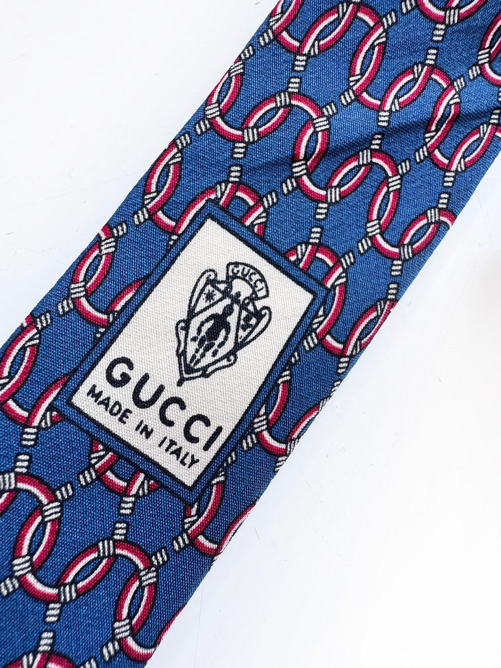 vintage gucci 100% silk necktie