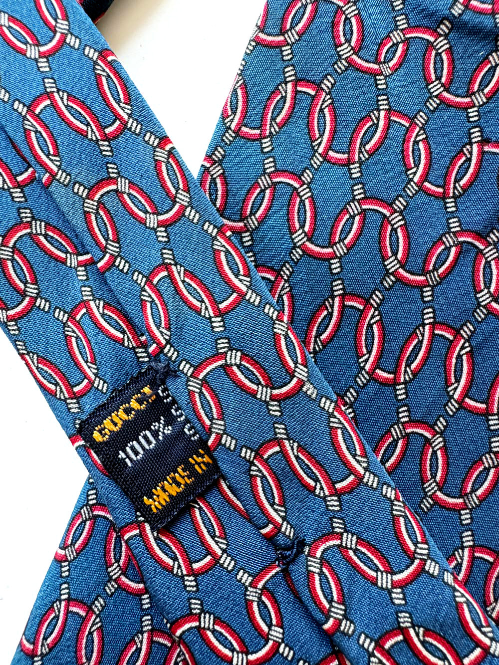 vintage gucci 100% silk necktie