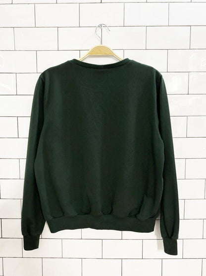 vintage 90s alfred dunner argyle patchwork embroidered sweatshirt - good market thrift store