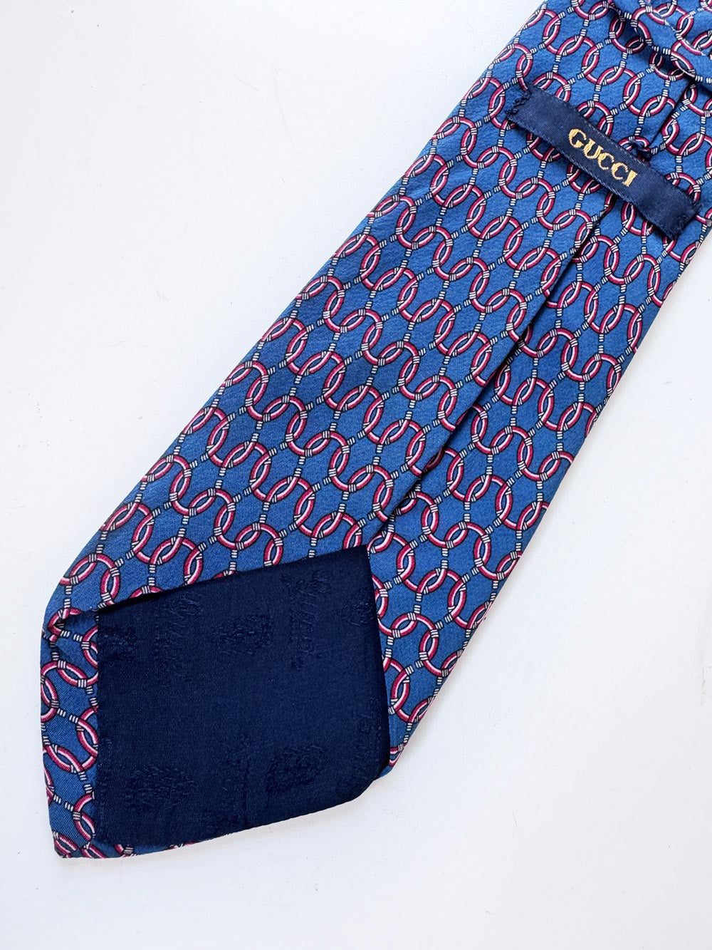vintage gucci 100% silk necktie