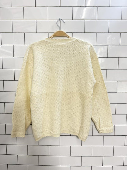 vintage 00s northern traditions floral embroidered knit cardigan - good market thrift store