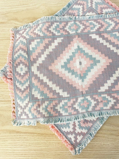 nwt x6 vintage 00s loon lake weavers cotton placemats - good market thrift store