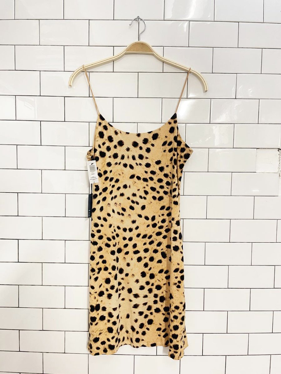 wilfred free roos animal print tank mini dress | aritzia - good market thrift store