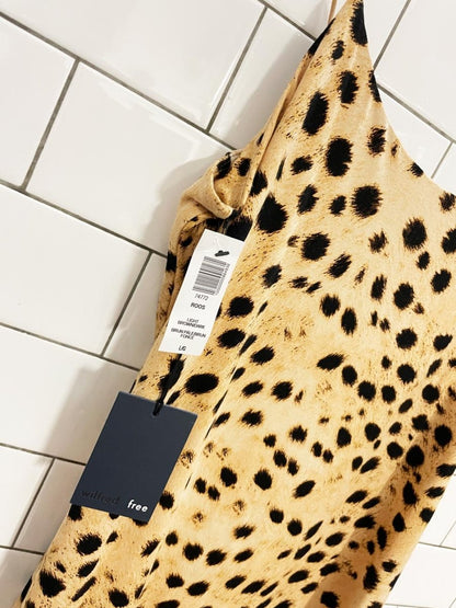 wilfred free roos animal print tank mini dress | aritzia - good market thrift store