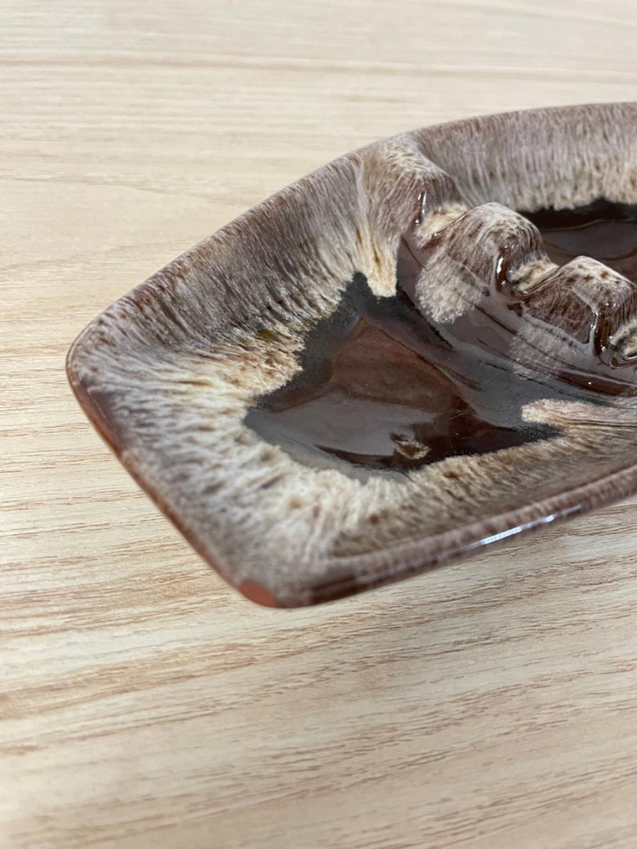 handmade pottery ashtray - good market thrift store