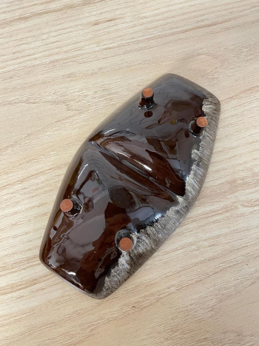 handmade pottery ashtray - good market thrift store