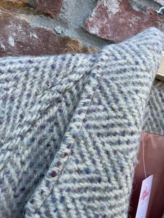 vintage lipton's pure wool herringbone tweed coat