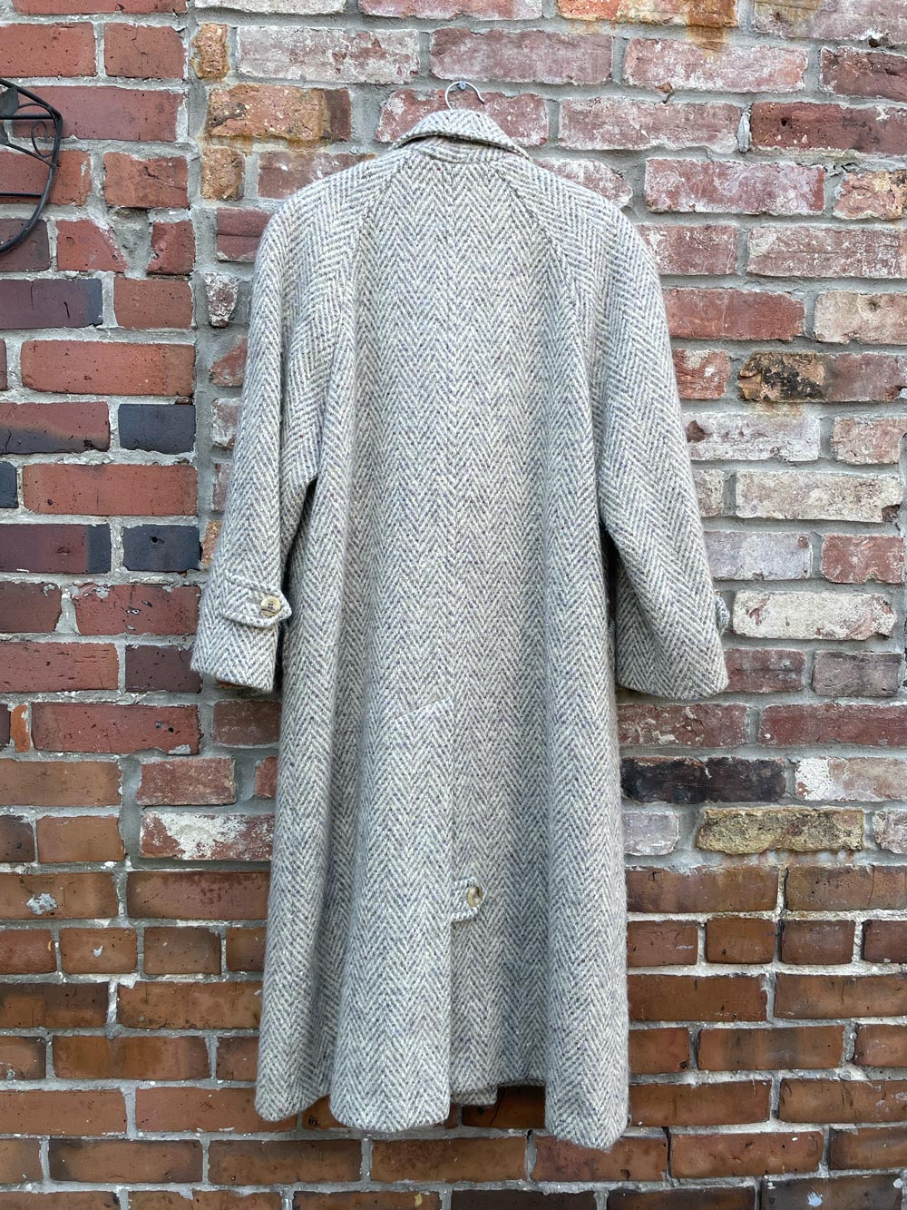 vintage lipton's pure wool herringbone tweed coat