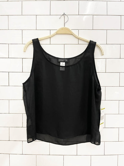 nwt vintage 00s jones new york minimal chiffon tank - good market thrift store