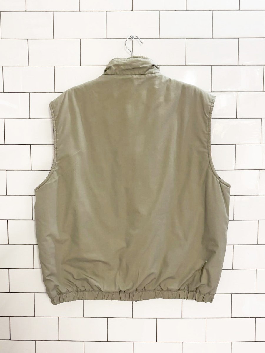 vintage 90s eagles ridge plaid - lined fisherman vest - good market thrift store