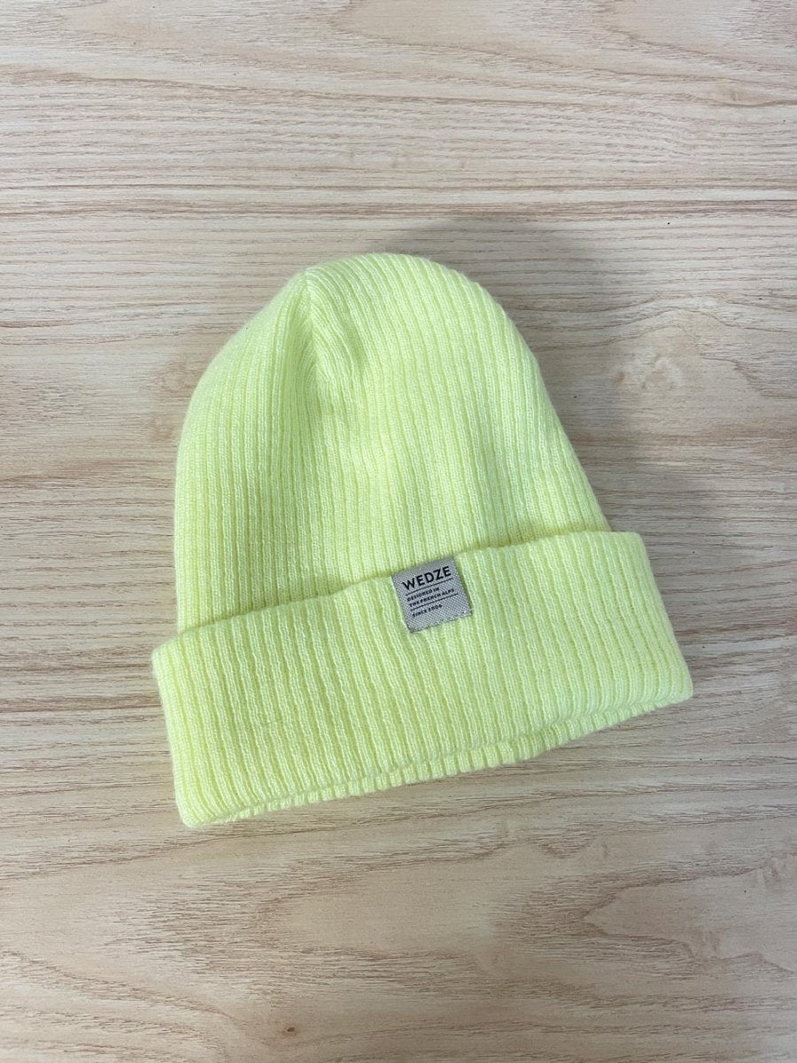 wedze neon yellow toque - good market thrift store