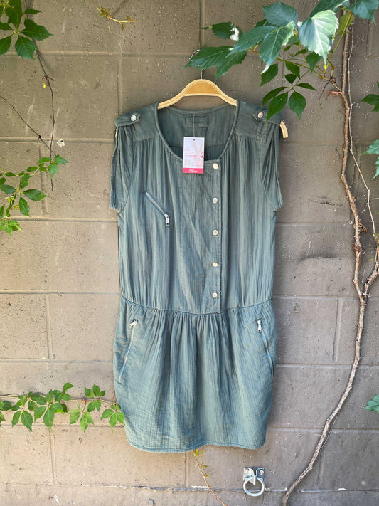 sessun chart gauze cotton dress