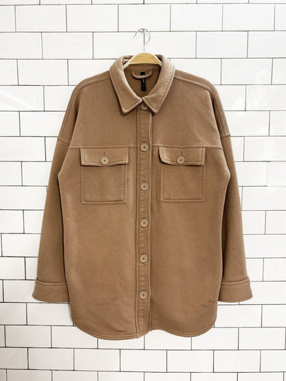 lazypants cozy fleece shirt jacket - good market thrift store