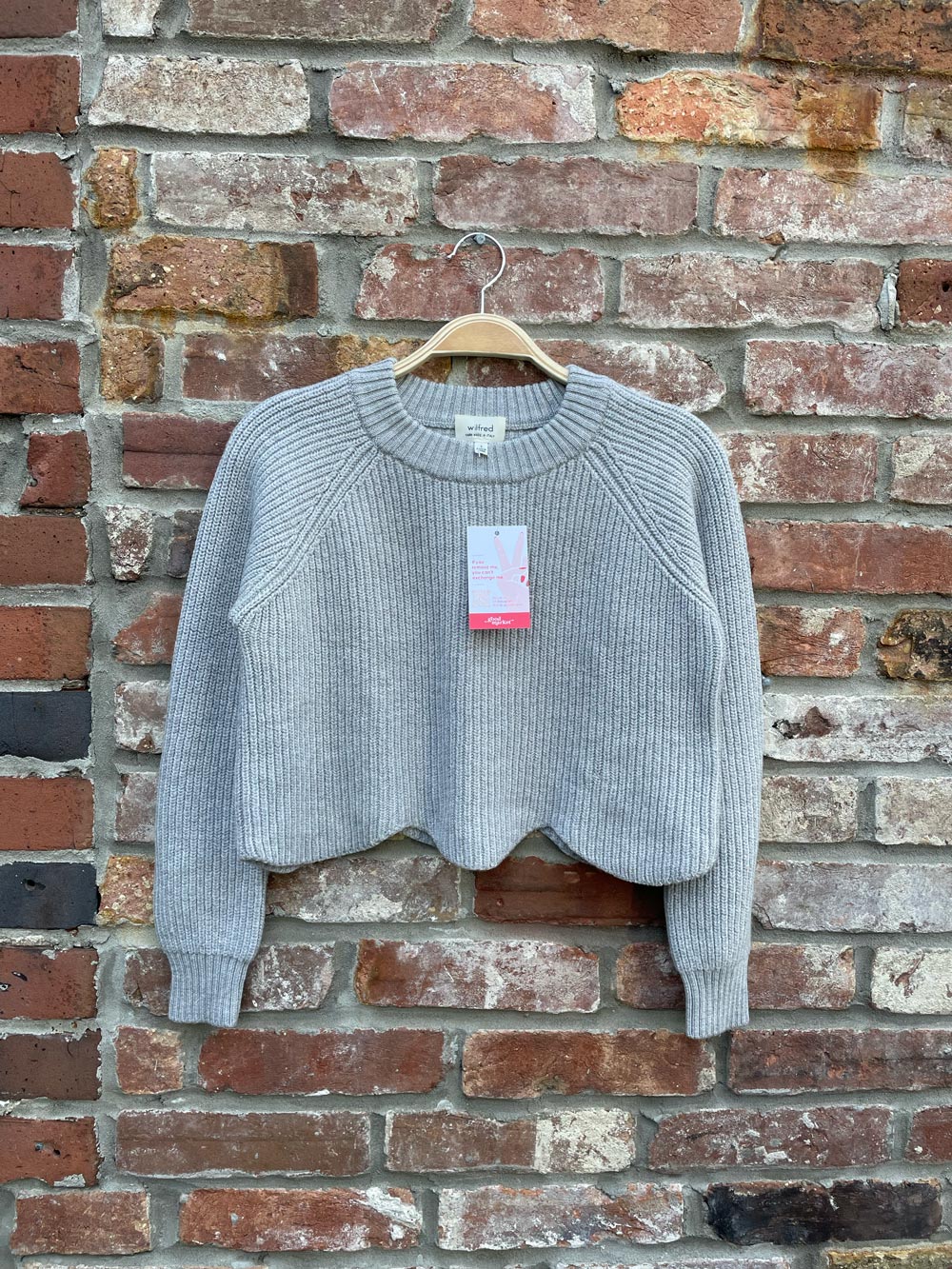 wilfred sardou merino wool sweater