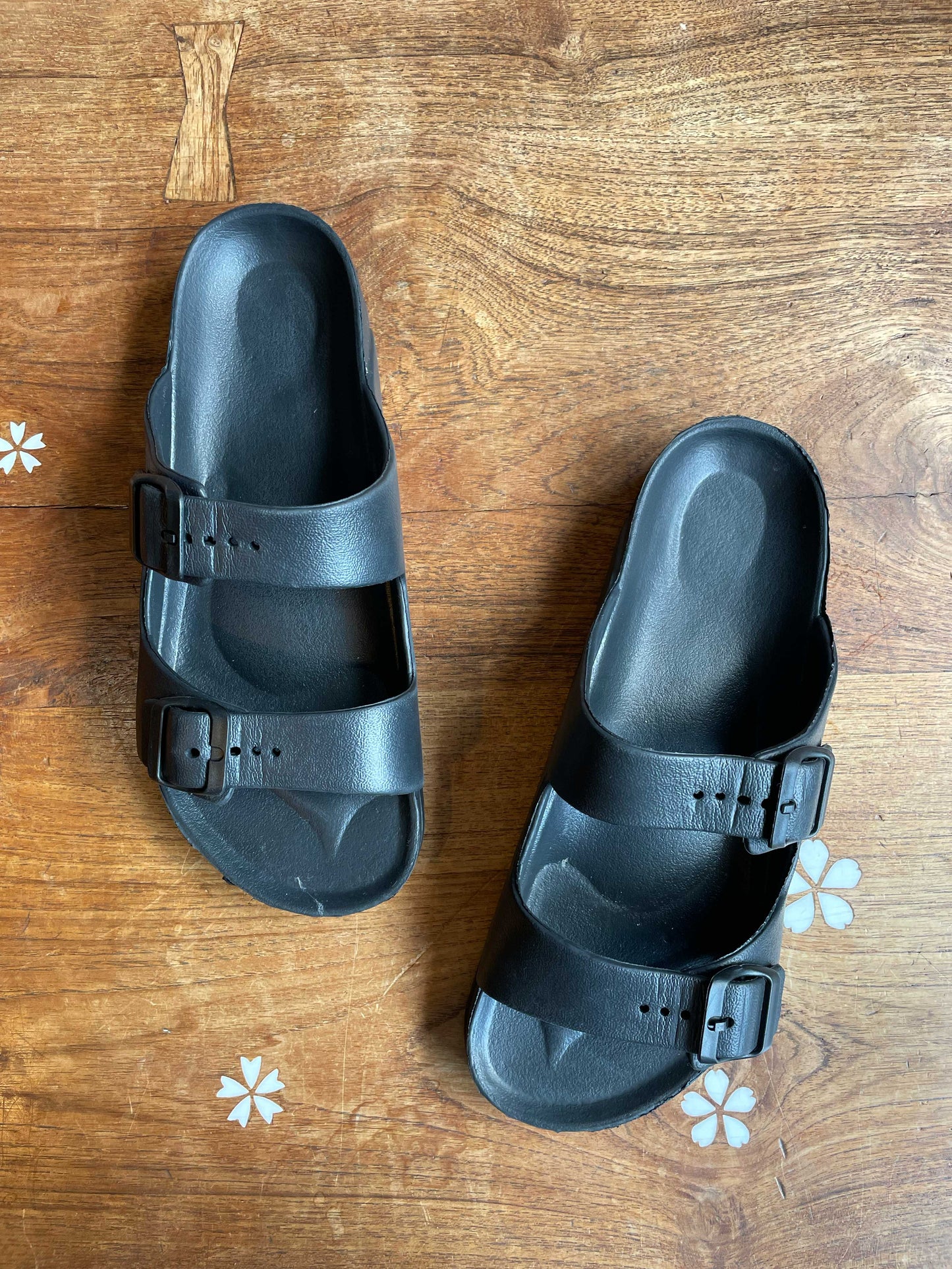 waterproof two-strap arizona sandal