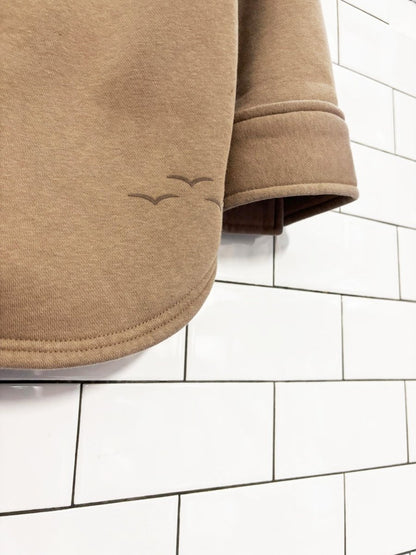 lazypants cozy fleece shirt jacket - good market thrift store