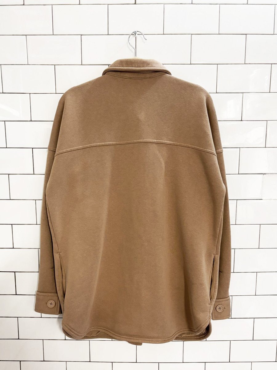 lazypants cozy fleece shirt jacket - good market thrift store