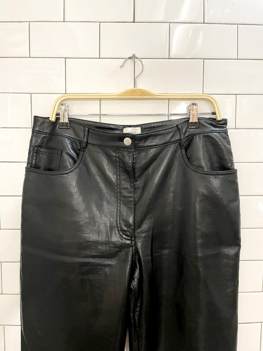wilfred the melina faux leather high rise pant - good market thrift store