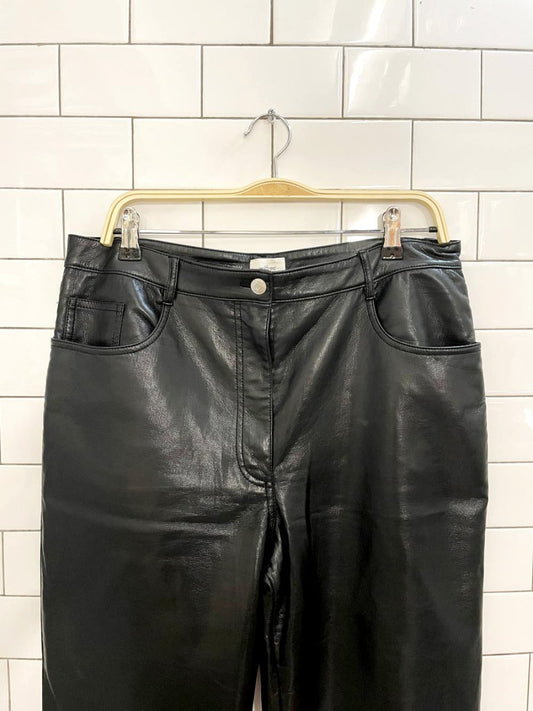 wilfred the melina faux leather high rise pant - good market thrift store