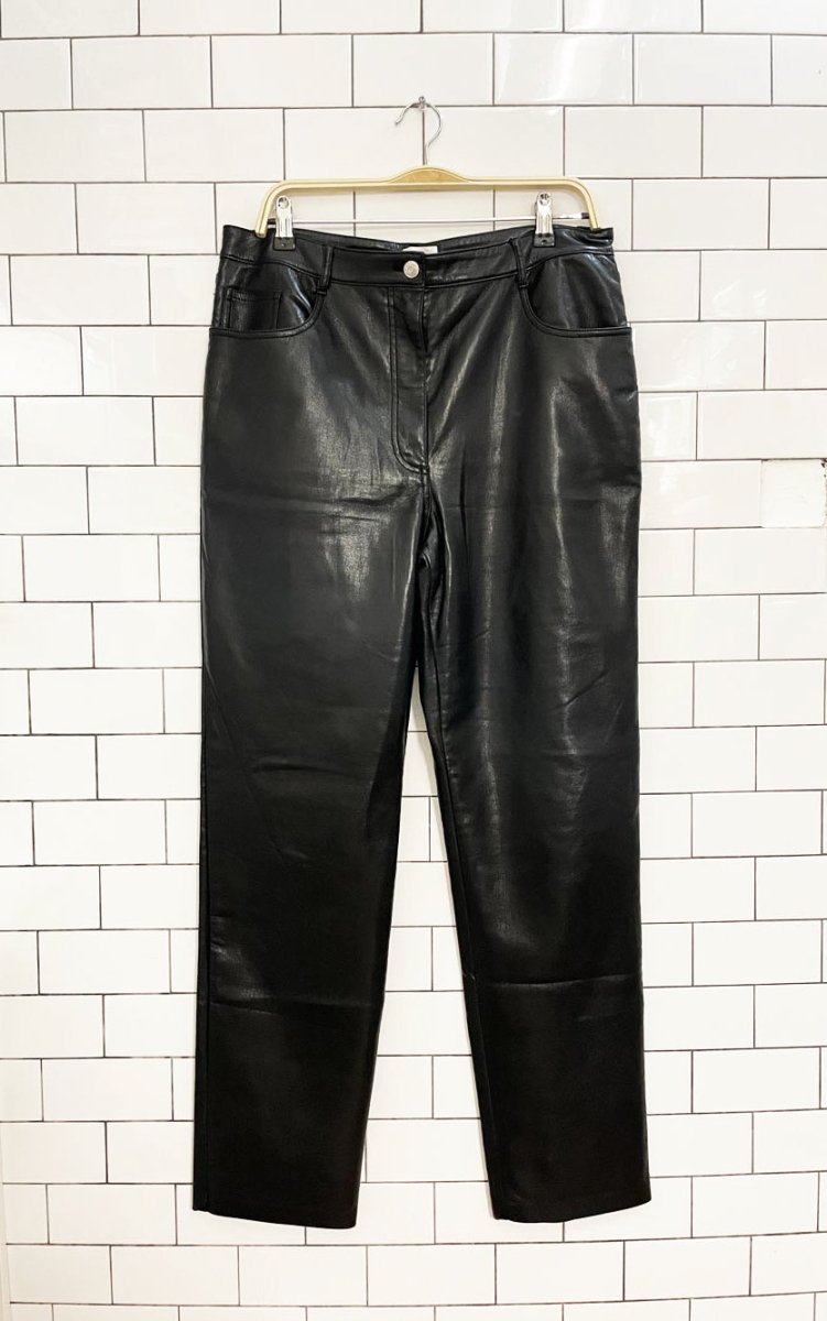 wilfred the melina faux leather high rise pant - good market thrift store