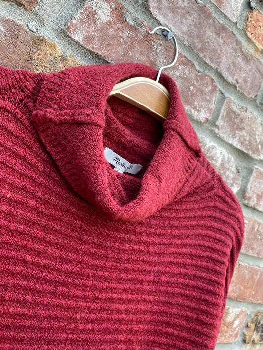 madewell belmont wool-blend cozy ribbed sweater
