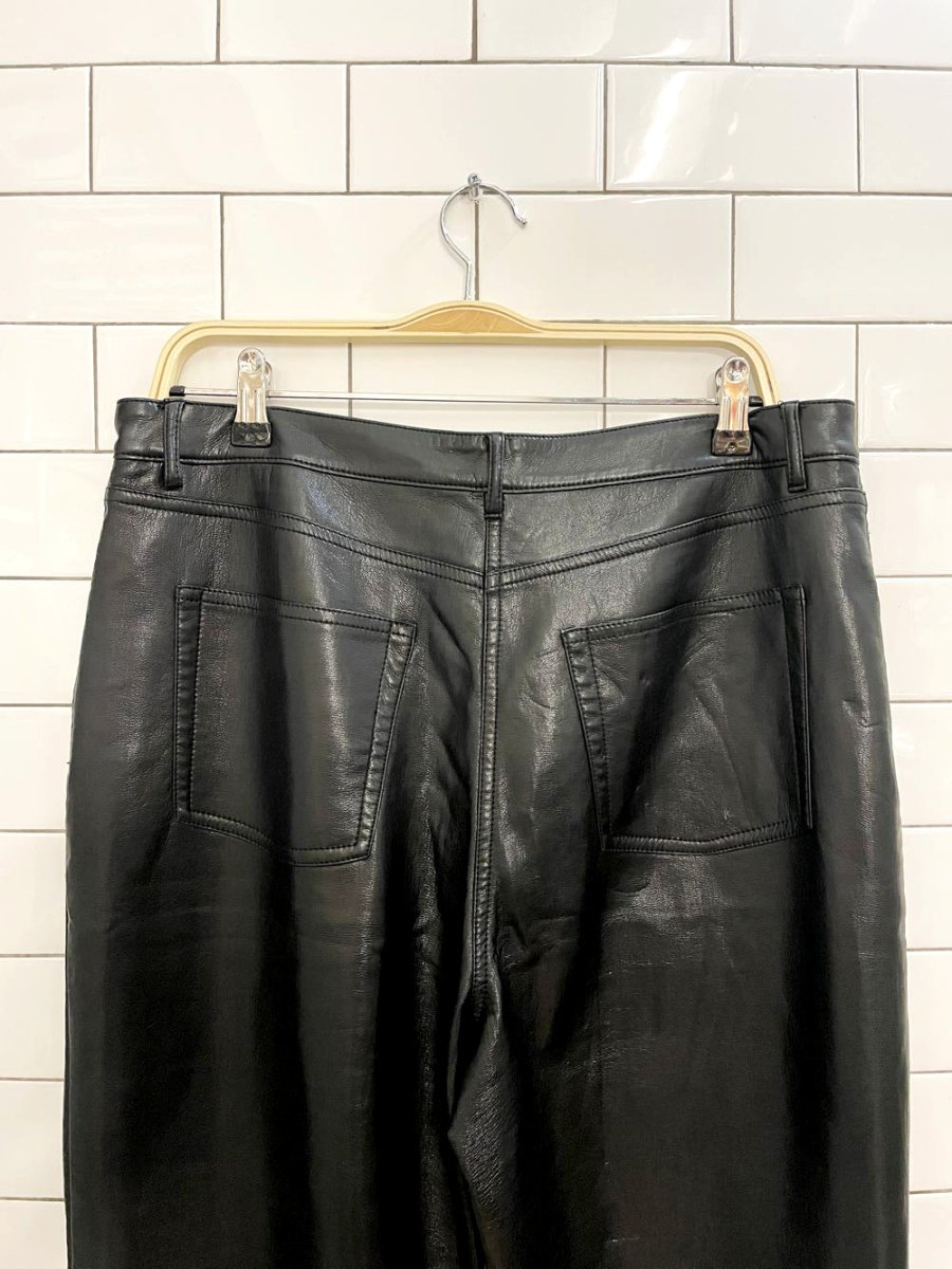 wilfred the melina faux leather high rise pant - good market thrift store