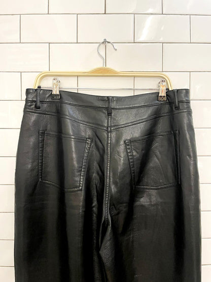 wilfred the melina faux leather high rise pant - good market thrift store
