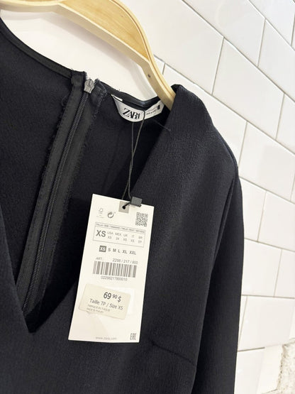 nwt zara ruched waist midi dress - good market thrift store