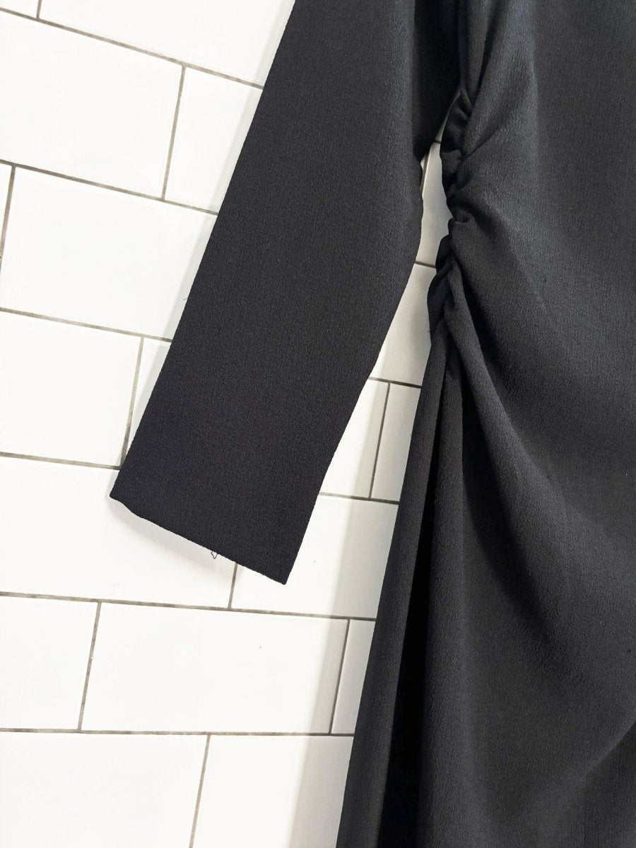 nwt zara ruched waist midi dress - good market thrift store