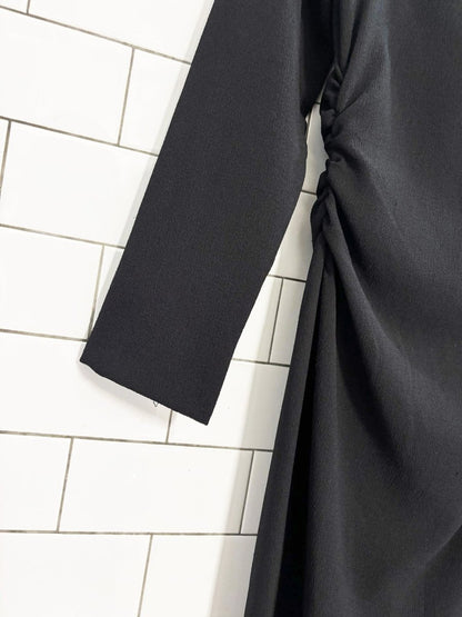 nwt zara ruched waist midi dress - good market thrift store